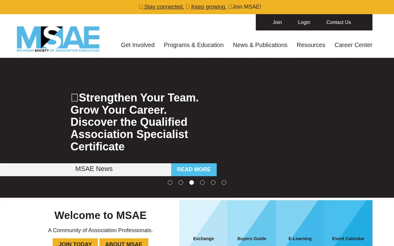 Michigan Society of Association Executives homepage