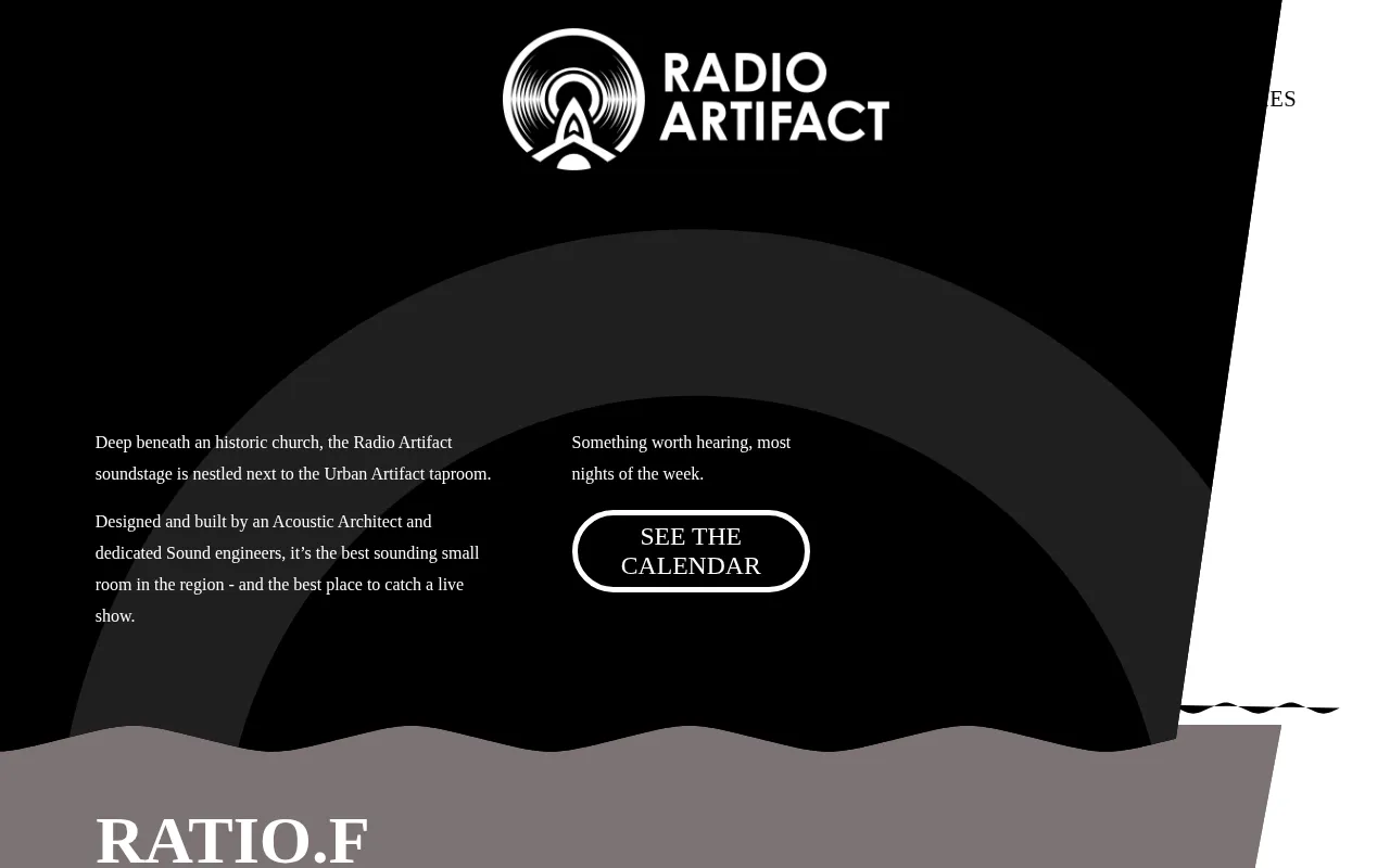 Radio Artifact homepage